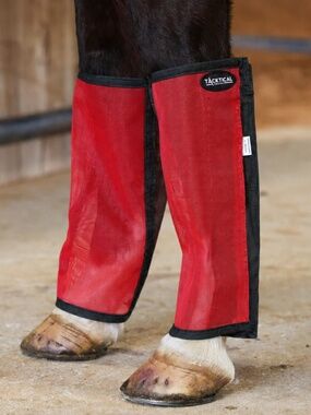 Tacktical Mesh Horse Fly Boots Set of 4, Loose Fitting Leggings for Horses NWT